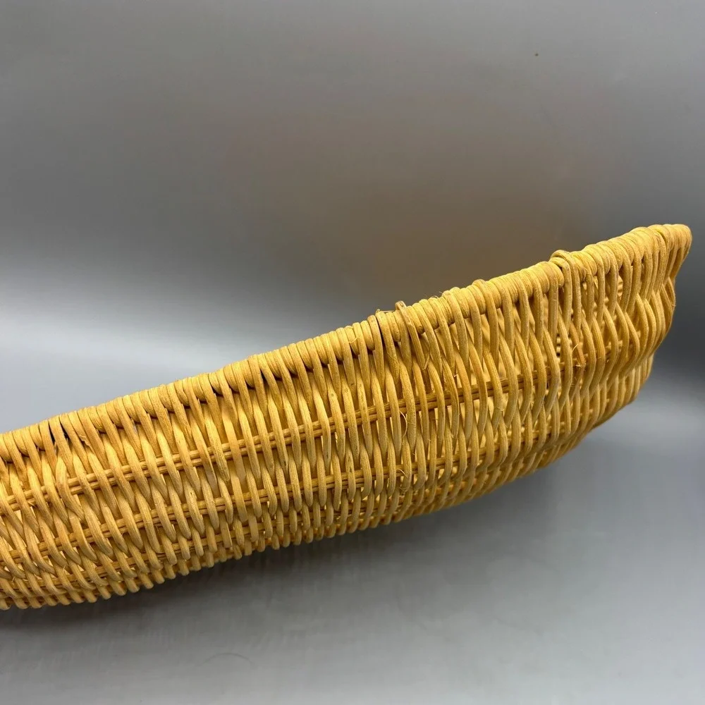 Wicker Fish Basket Woven Rattan Nautical Beach‎ Coastal Decor